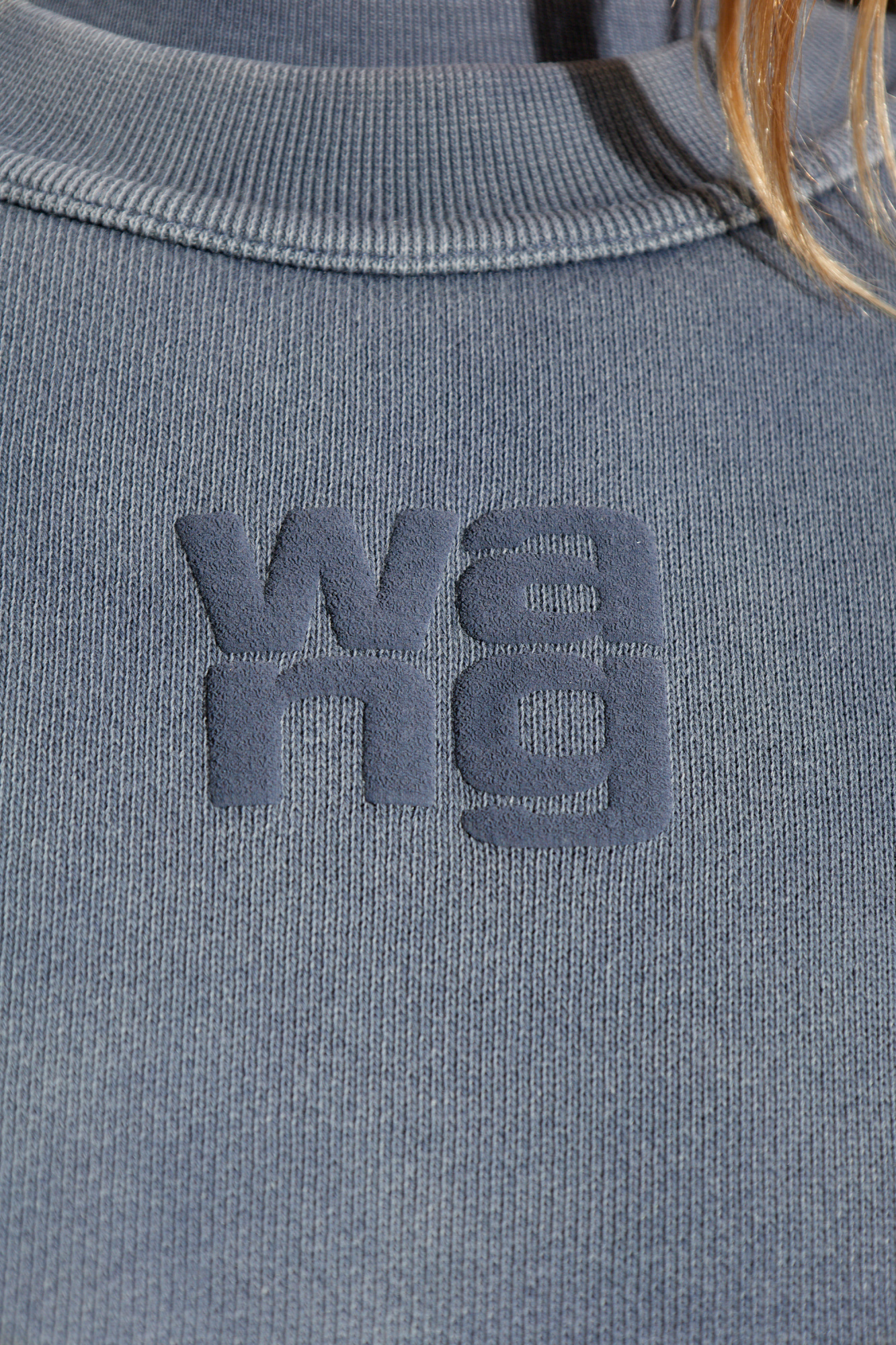 Blue Sweatshirt with printed logo T by Alexander Wang